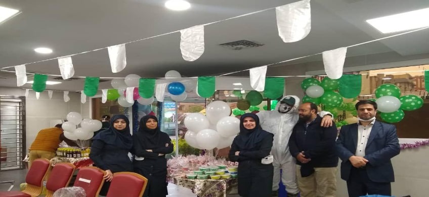 برگزاری جشن ولادت حضرت حجة ابن الحسن العسگری (عج) در روز نیمه شعبان در بیمارستان امیر اعلم
