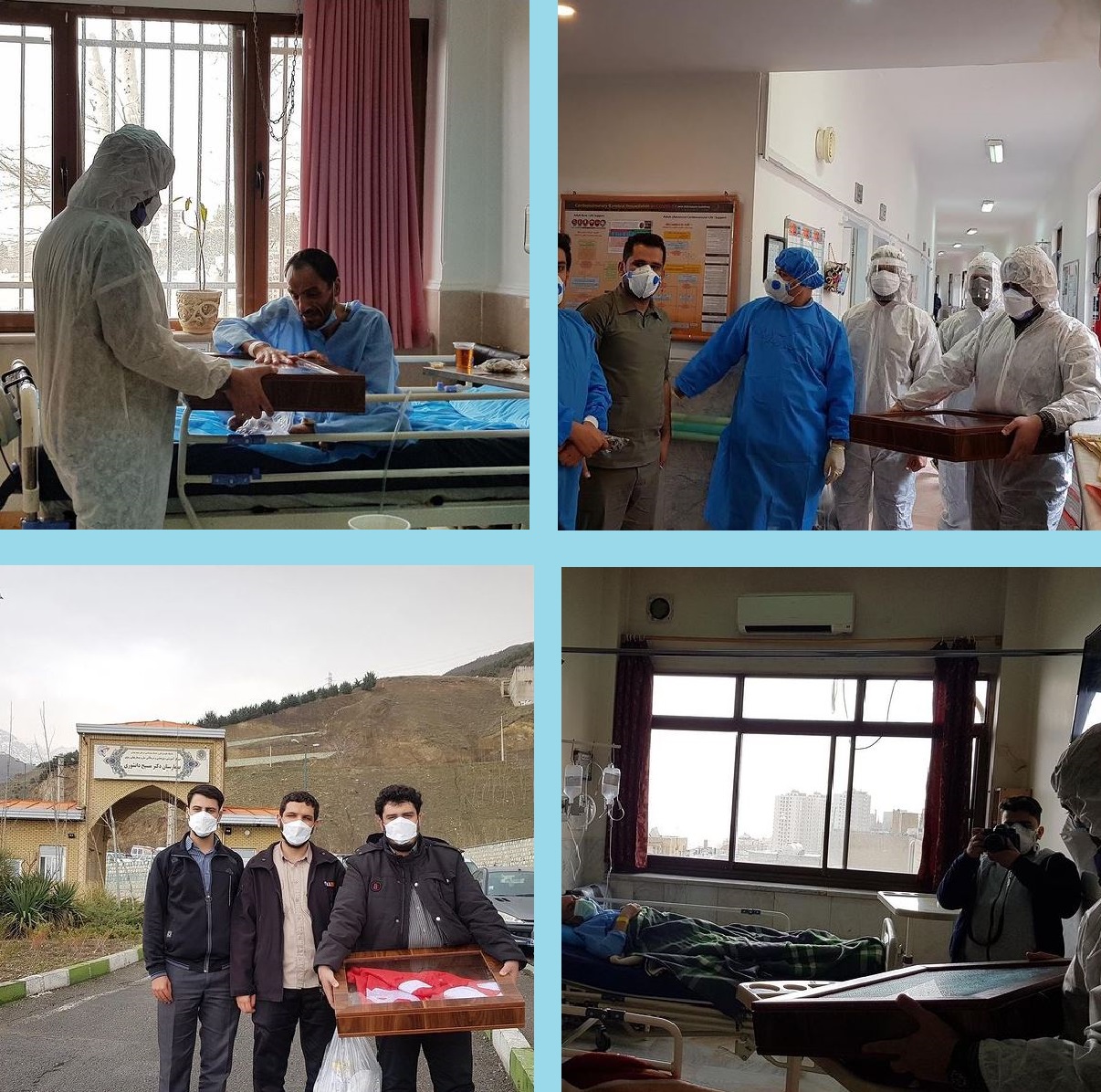 عیادت از بیماران کرونایی در بیمارستان مسیح دانشوری