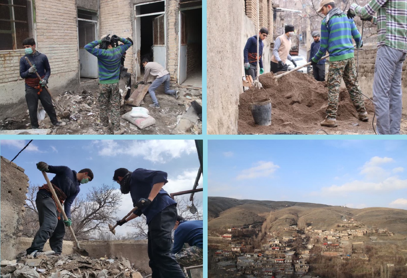 نگاهی به برگزاری اردوی جهادی با محوریت فعالیت های عمرانی در روستای «مجد» توسط کادر محترم و دانش آموزان دبیرستان پسرانه علوم و معارف اسلامی شهید مطهری واحد مشهد