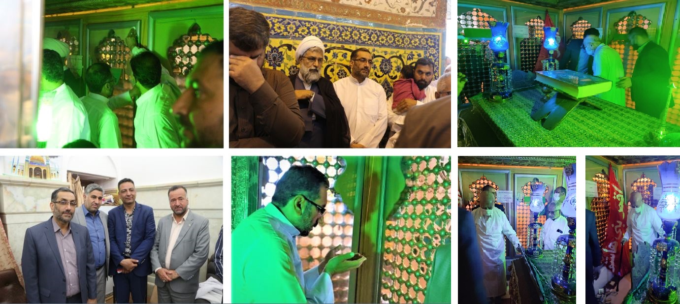 برگزاری آیین غبار روبی از حرم مطهر حضرت سلطانعلی بن امام محمد باقر (ع) در مشهد اردهال کاشان